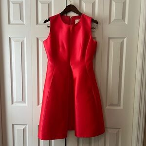 Kate Spade Vibrant Hot Pink Fit and Flare Dress with Pockets